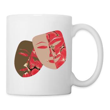 masques e 245 - Mug blanc - blanc - Droite