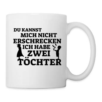 Tochter Vater Mutter Geschenk Spruch Kinder - Tasse - Weiß - Rechts