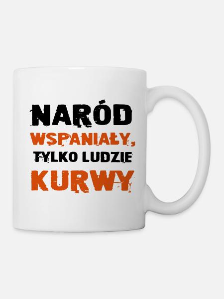 UNE NATION MERVEILLEUSE, JUSTE DES GENS PUTAIN - Mug blanc - blanc