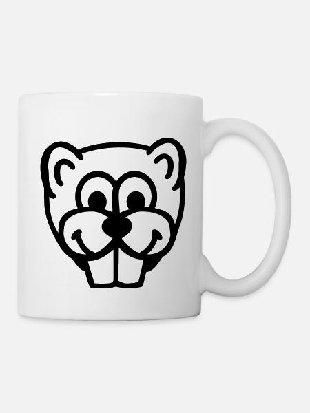 Biber - Tasse - Weiß
