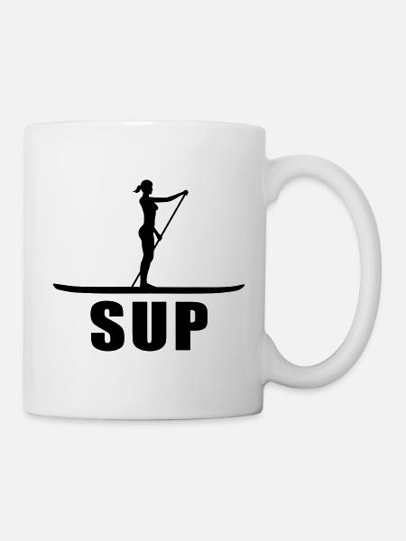 Stand Up Paddling - Tasse - Weiß