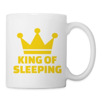 Schlafen - Tasse - Weiß - Rechts
