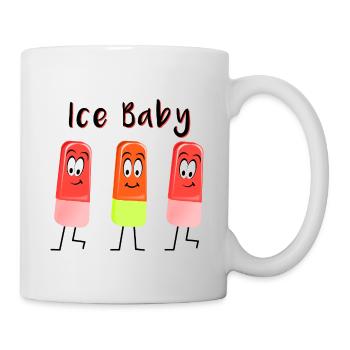 Lustiges Eis - Tasse - Weiß - Rechts