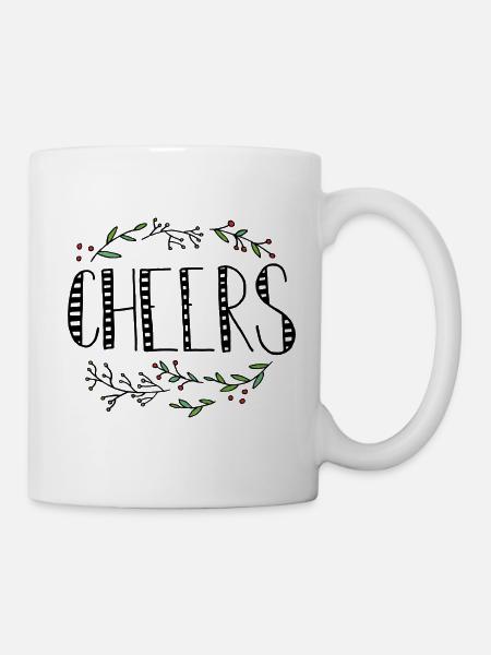 Cheers Floral - Mug - white