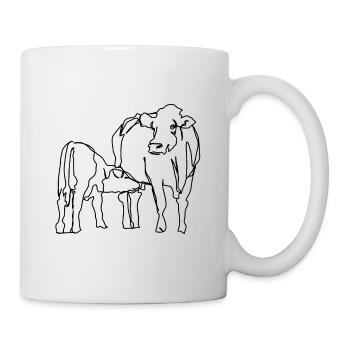 Kühe - Tasse - Weiß - Rechts