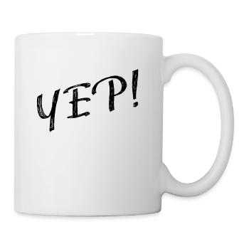 YEP - Mug blanc - blanc - Droite