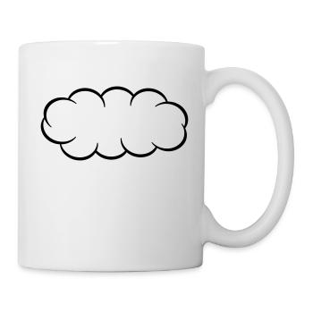 Wolke / cloud (1c) - Tasse - Weiß - Rechts