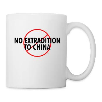 Pas d'extradition vers la Chine - Mug blanc - blanc - Droite