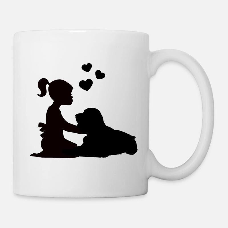 Cocker Spaniel T-Shirt Mädchen Hund Liebe - Tasse - Weiß
