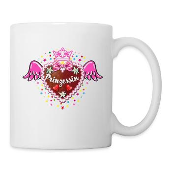 82 couronne de princesse coeur en pain d'épice petites ailes de coeur - Mug blanc - blanc - Droite