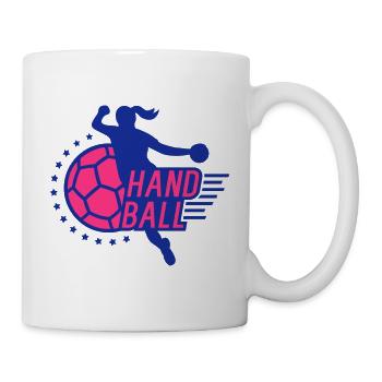 Handball (Spielerin) - Tasse - Weiß - Rechts