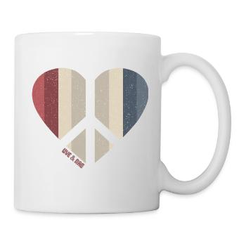 Peace Heart (Love Two Edition) - Mug blanc - blanc - Droite