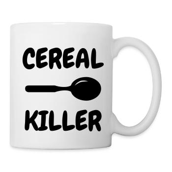 Cereal Killer - Humor - Funny - Joke - Friend - Tasse - Weiß - Rechts