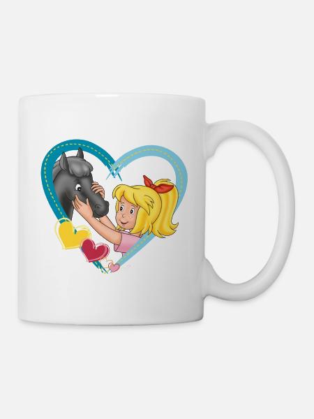 Bibi und Tina 'Bibi mit Fohlen Felix' - Tasse - Weiß