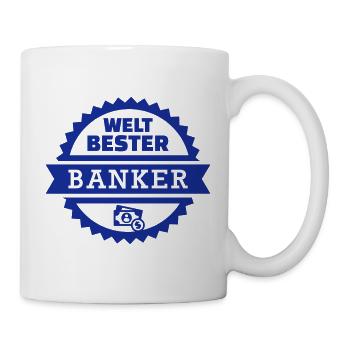 Banker - Tasse - Weiß - Rechts