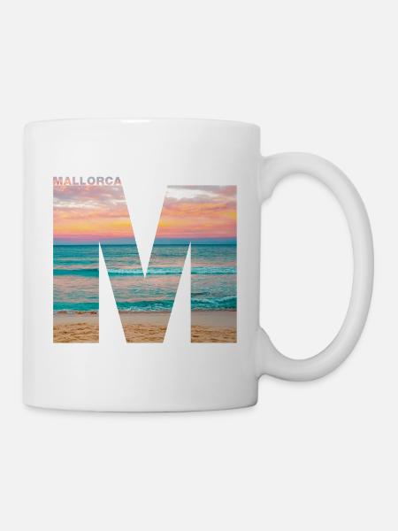 Sonnenuntergang Cala Agulla - Tasse - Weiß