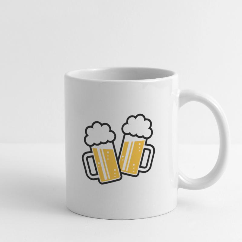 2 Clinking Beer Glasses For A Cheer! (3C) Mug