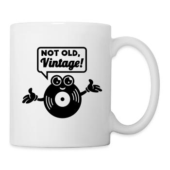 Schallplatte (Vintage) - Tasse - Weiß - Rechts