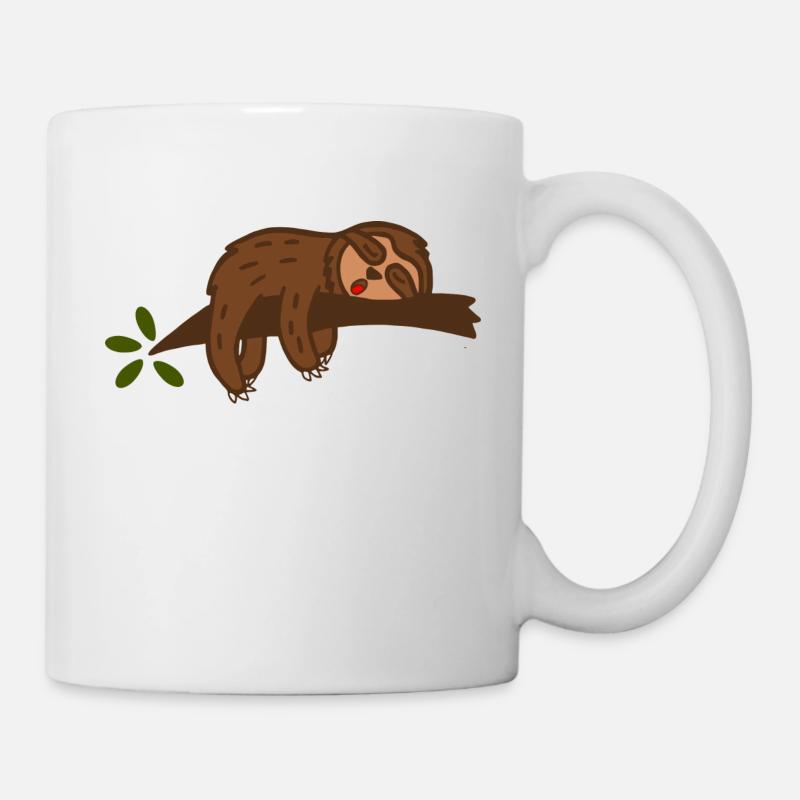 Faultier - Tasse - Weiß