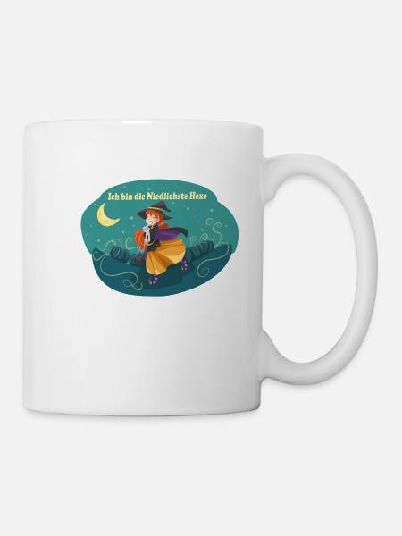 Niedliche Hexe - Tasse - Weiß