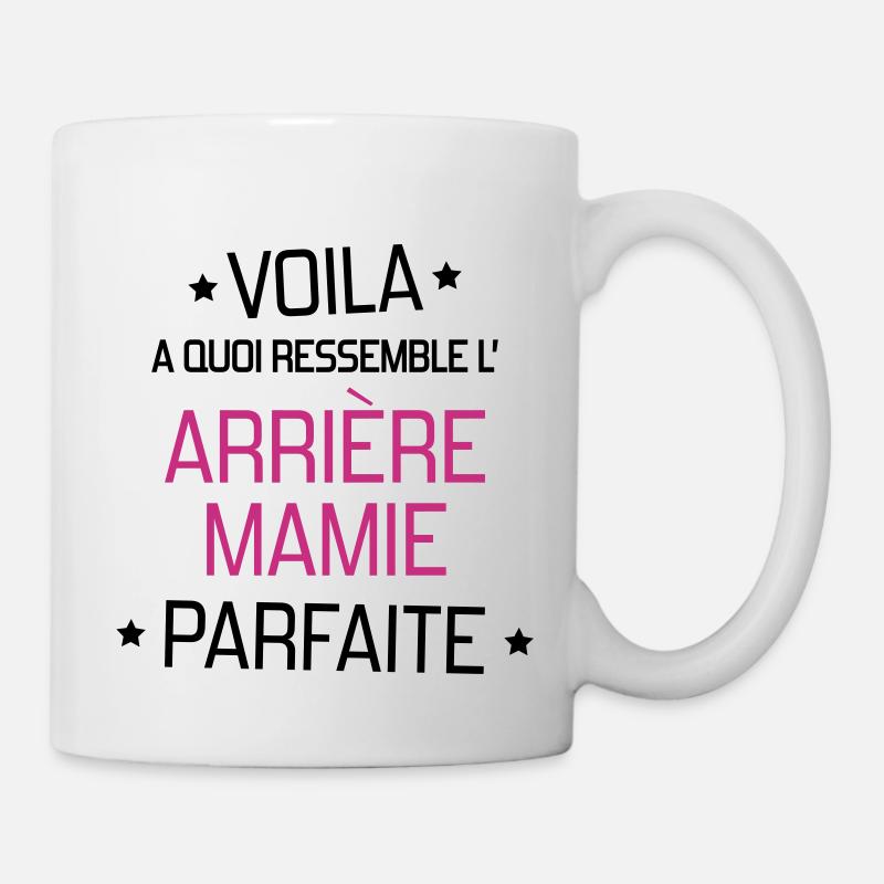 Mamie / Mamy / Grand Mere / Grand-Mère / Bébé - Mug blanc - blanc