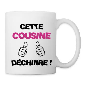 Onkel / Tante / Vetter / Cousin / Kusine - Tasse - Weiß - Rechts
