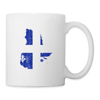 Quebec Map Shape and Flag - Mug - white - Right