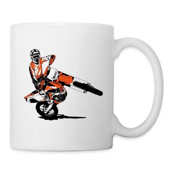 Enduro - off-road - motorcycle off-road sport - Mug - white - Right