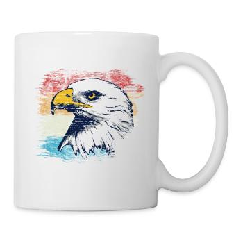 Adler - Tasse - Weiß - Rechts