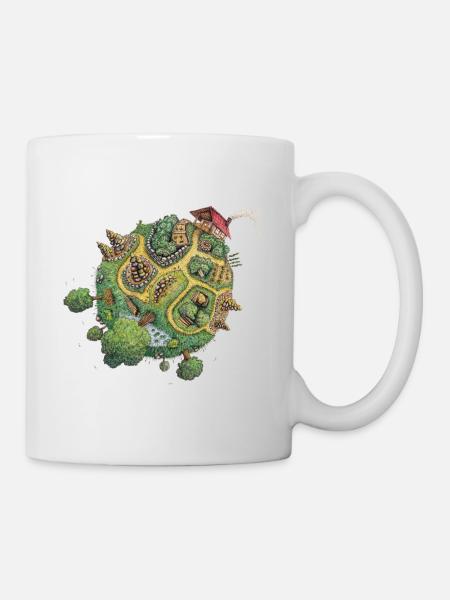 Planète Hortus - planète verte - Mug blanc - blanc
