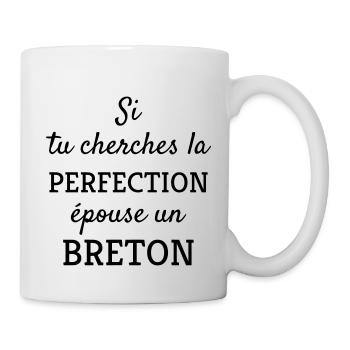 Bretagne / Breton / Bretonne / BZH / Breizh - Mug - white - Right