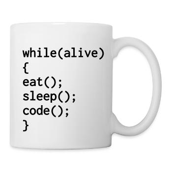 Entwickler / Informatiker / Programmierer / - Tasse - Weiß - Rechts