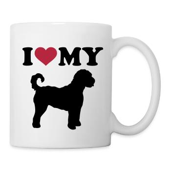Labradoodle - Tasse - Weiß - Rechts