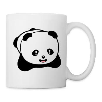 Laughing kawaii panda - Mug - white - Right