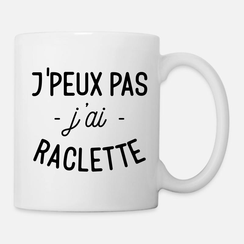 J'peux pas j'ai raclette - Mug blanc - blanc