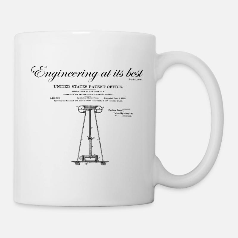 Nikola Tesla / Tesla Coil - Mug - white