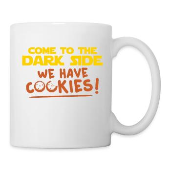COME TO THE DARK SIDE WE HAVE COOKIES - Mug - white - Right