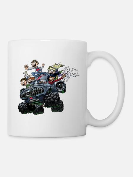 Kid Monster Truck normal - Mug blanc - blanc