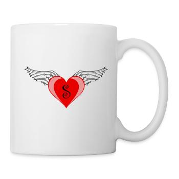 Coeur S - Mug blanc - blanc - Droite