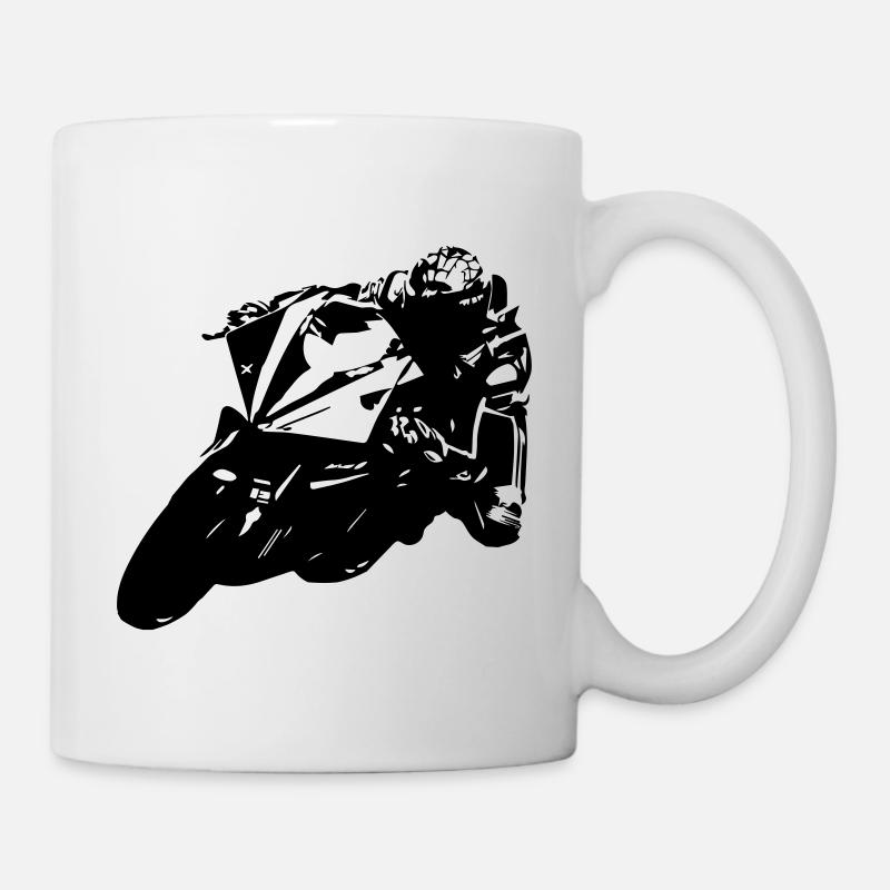 moto - Mug blanc - blanc