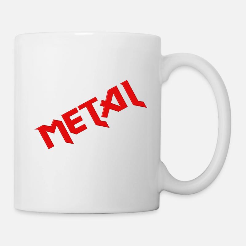 Metalhead Metalgirl Metal - Tasse - Weiß