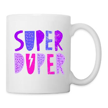 Super duper - Mug blanc - blanc - Droite