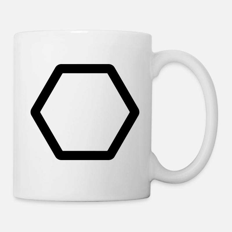 Hexagon - Tasse - Weiß