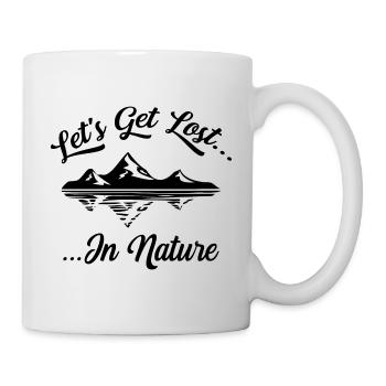 La nature en dehors du repos profiter de la solitude silence - Mug blanc - blanc - Droite