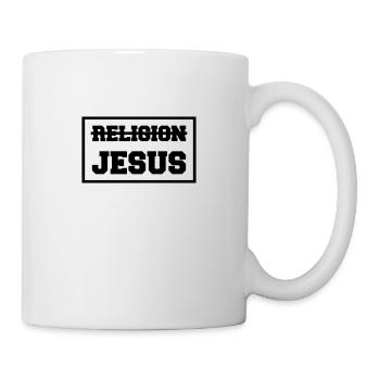 No religion but Jesus - Mug - white - Right