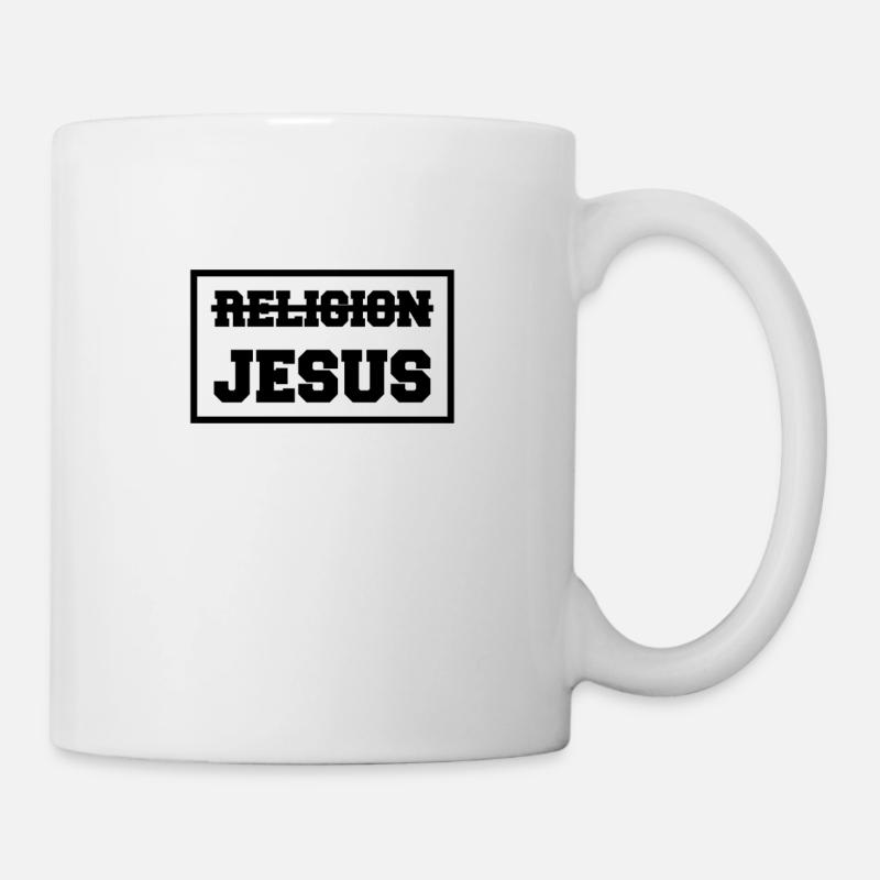 Pas de religion mais Jésus - Mug blanc - blanc