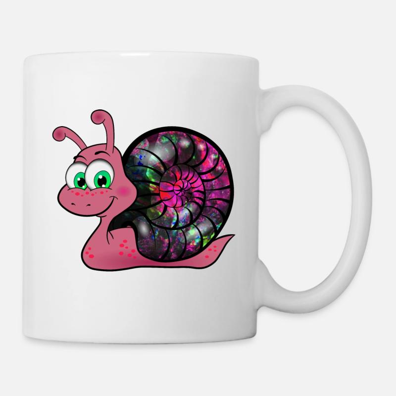 sweet Opal Snail - süsse Opal Schnecke - Tasse - Weiß