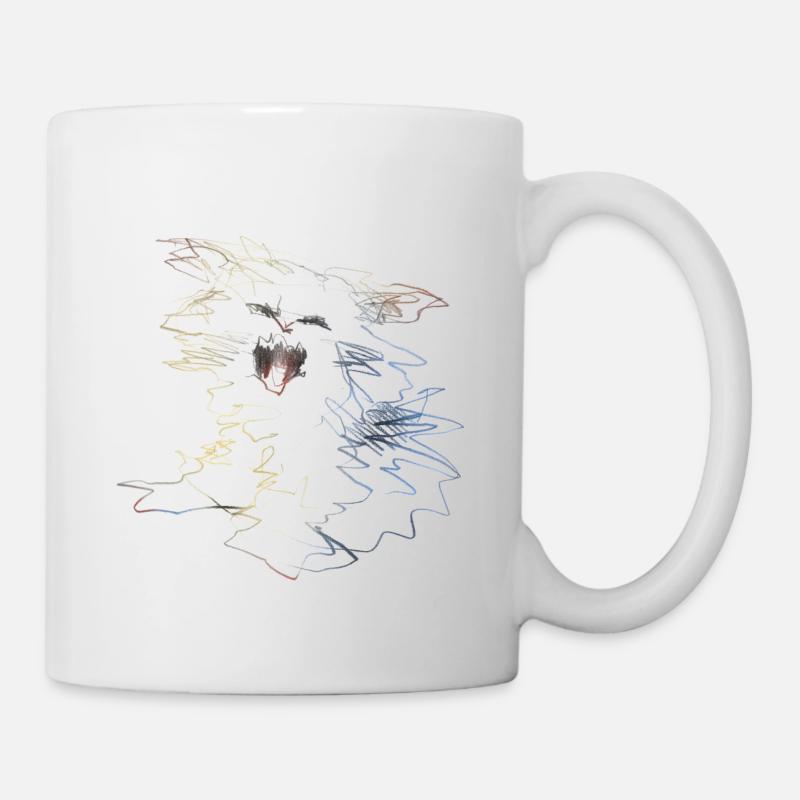 Wütendes Kätzchen - Tasse - Weiß