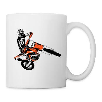 Enduro - Offroad - MotoCross - Supercross - MX - Mug blanc - blanc - Droite