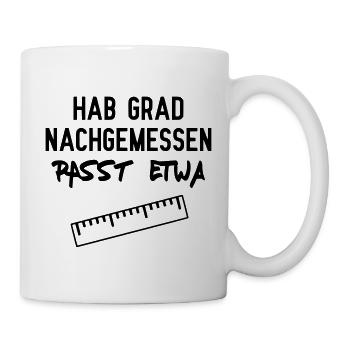 Have measured it fits about - Mug - white - Right